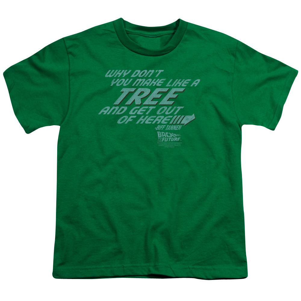 Back To The Future Make Like A Tree Kids Youth T Shirt Kelly Green Hoodie, Sweatshirt | CiraTrend.com