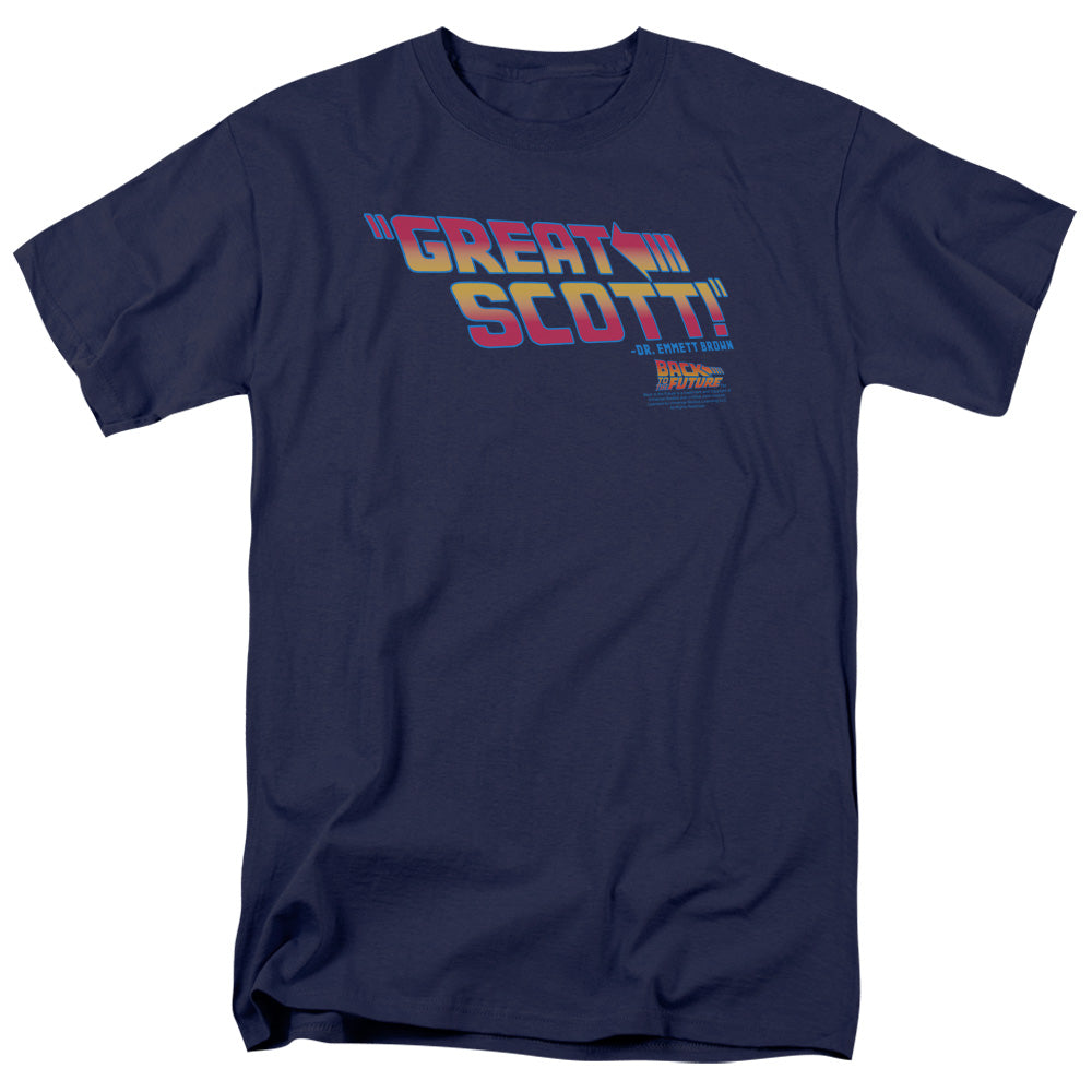 Back To The Future Great Scott Mens T Shirt Navy Navy Hoodie, Sweatshirt | CiraTrend.com