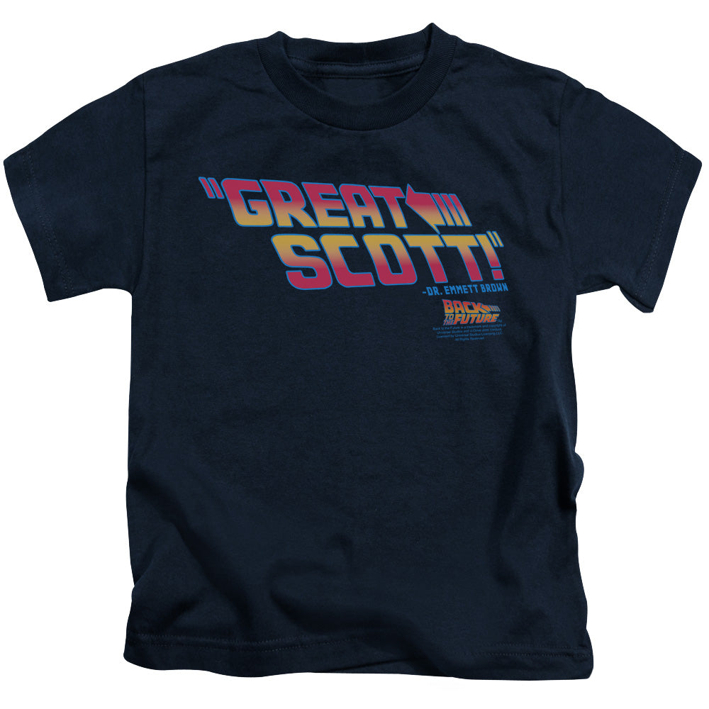 Back To The Future Great Scott Juvenile Kids Youth T Shirt Navy Blue Hoodie, Sweatshirt | CiraTrend.com