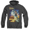 Back To The Future Poster Mens Heather Hoodie Black T-Shirts, Sweatshirt | CiraTrend.com (Image 1)