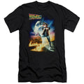 Back To The Future Poster Slim Fit Mens T Shirt Black Hoodie, Sweatshirt | CiraTrend.com