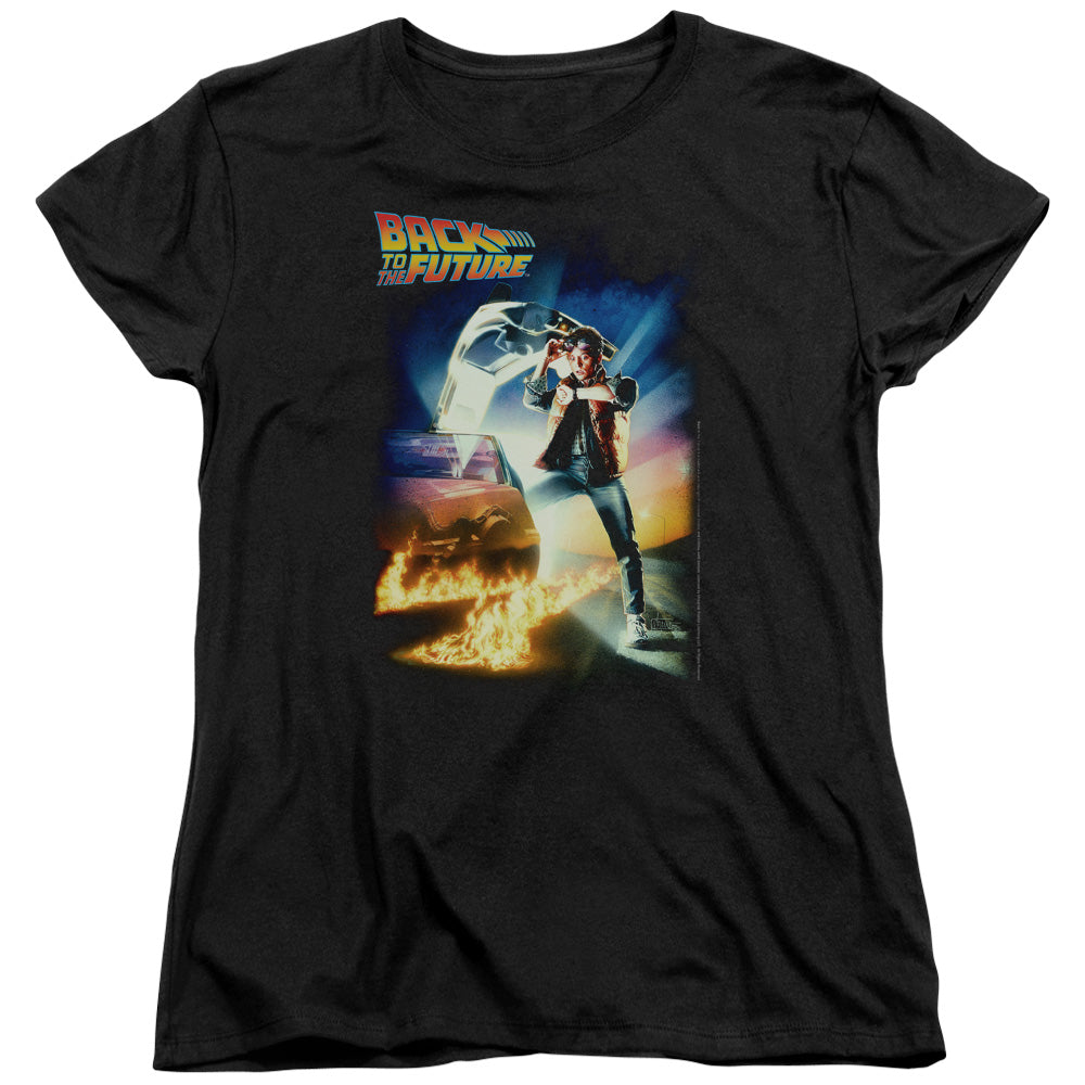 Back To The Future Poster Womens T Shirt Black Hoodie, Sweatshirt | CiraTrend.com