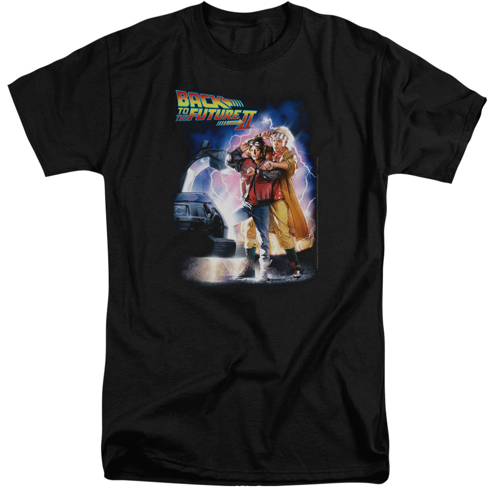 Back To The Future Ii Poster Mens Tall T Shirt Black Black Hoodie, Sweatshirt | CiraTrend.com