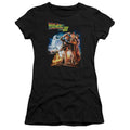 Back To The Future III Poster Junior Sheer Cap Sleeve Womens T Shirt Black Hoodie, Sweatshirt | CiraTrend.com