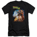 Back To The Future Iii Poster Premium Bella Canvas Slim Fit Mens T Shirt Black Hoodie, Sweatshirt | CiraTrend.com (Image 1)
