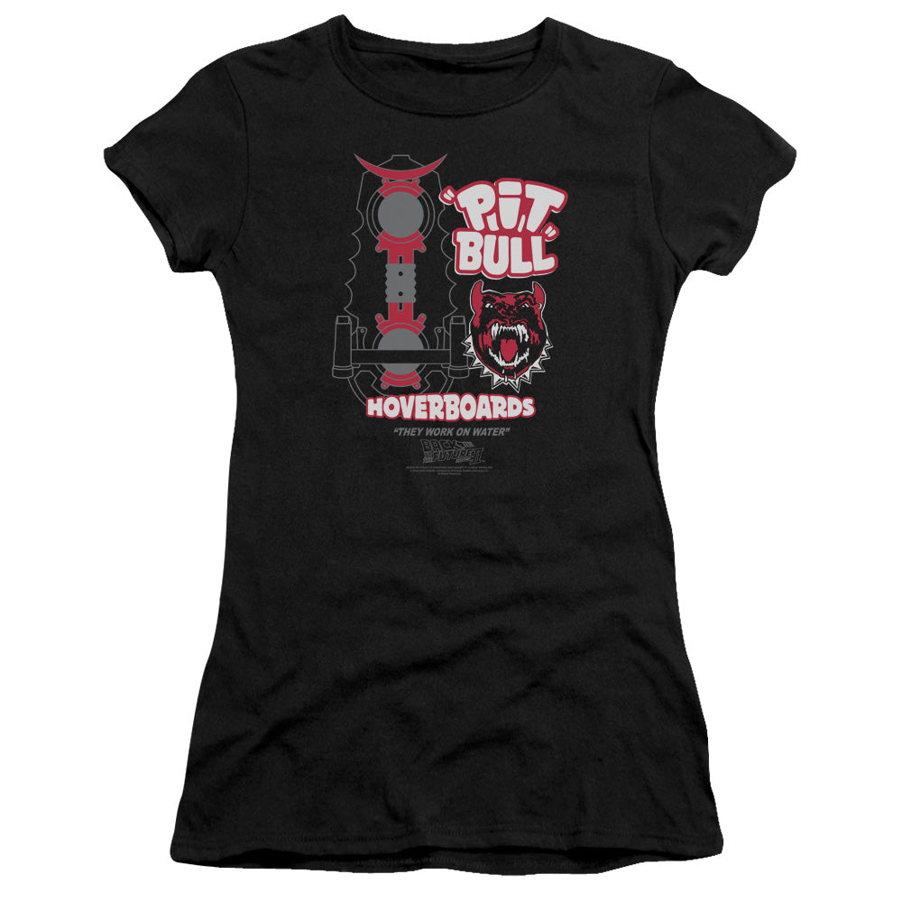 Back To The Future II Pit Bull Junior Sheer Cap Sleeve Womens T Shirt Black Hoodie, Sweatshirt | CiraTrend.com