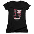Back To The Future II Pit Bull Junior Sheer Cap Sleeve V-Neck Womens T Shirt Black Hoodie, Sweatshirt | CiraTrend.com