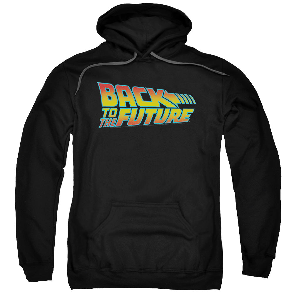 Back To The Future Logo Mens Hoodie Black T-Shirts, Sweatshirt | CiraTrend.com (Image 1)