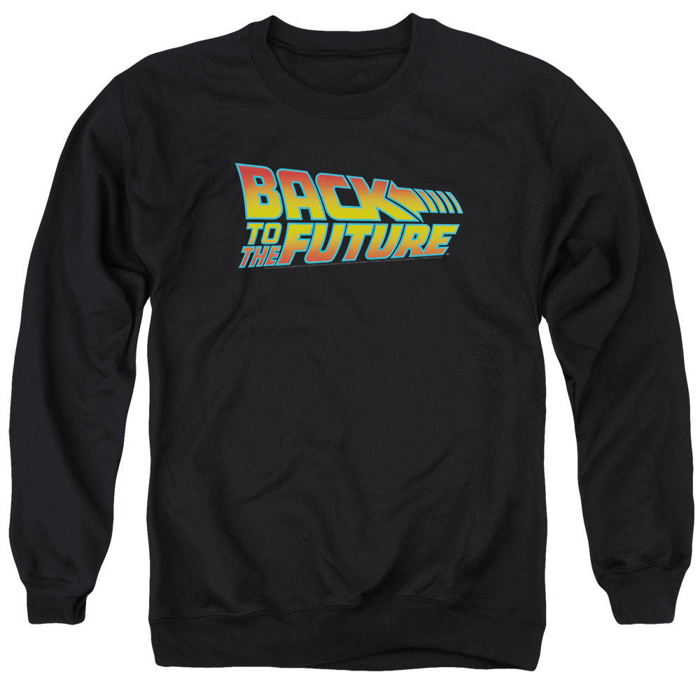 Back To The Future Logo Mens Crewneck Sweatshirt Black T-Shirts, Hoodie | CiraTrend.com (Image 1)