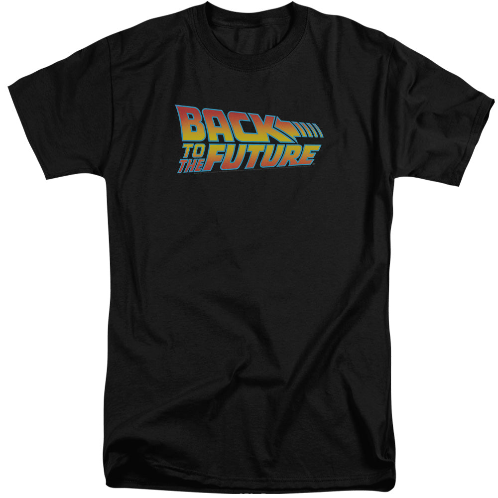 Back To The Future Logo Mens Tall T Shirt Black Black Hoodie, Sweatshirt | CiraTrend.com