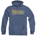 Back To The Future Logo Heather Mens Hoodie Royal Blue T-Shirts, Sweatshirt | CiraTrend.com