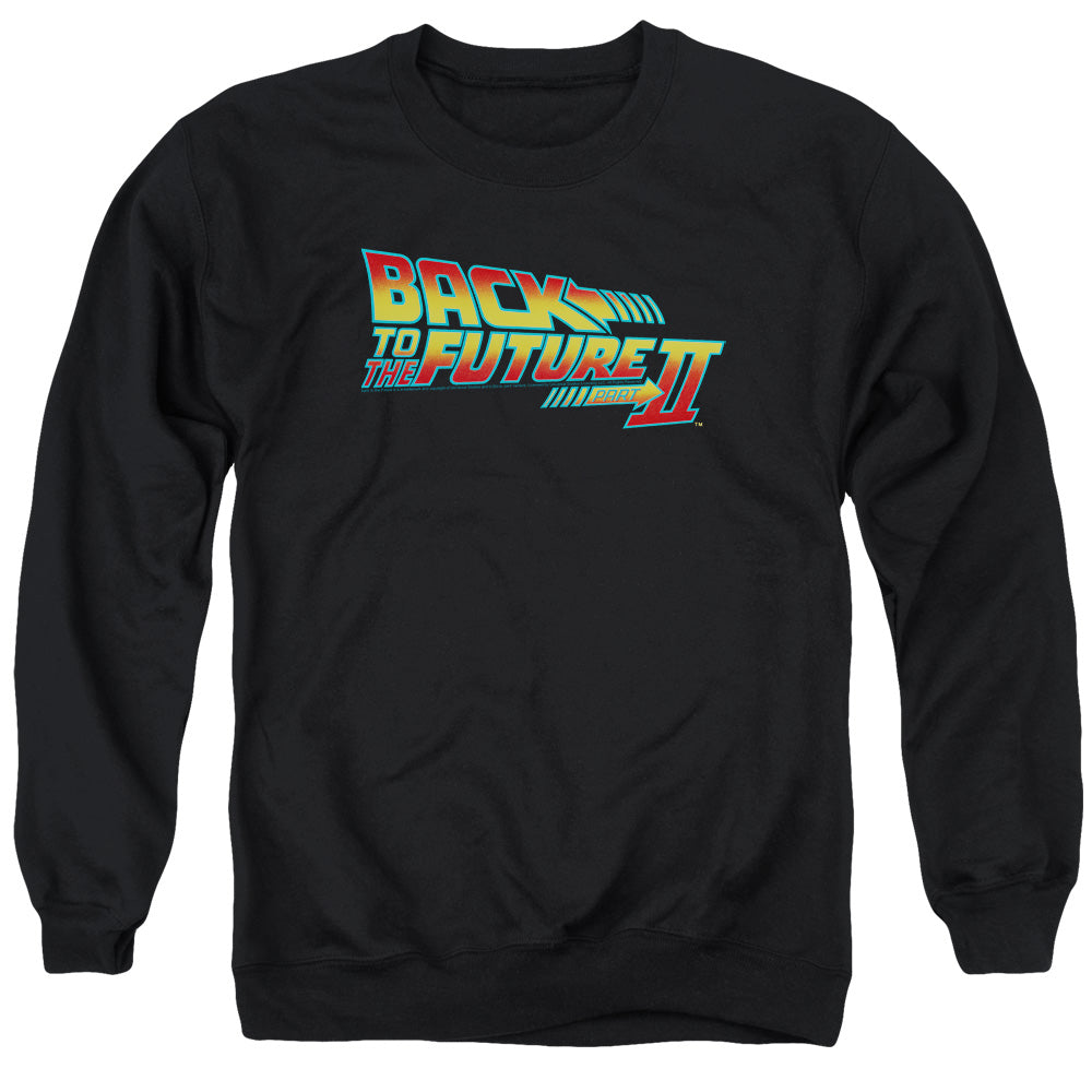 Back To The Future Ii Logo Mens Crewneck Sweatshirt Black T-Shirts, Hoodie | CiraTrend.com (Image 2)