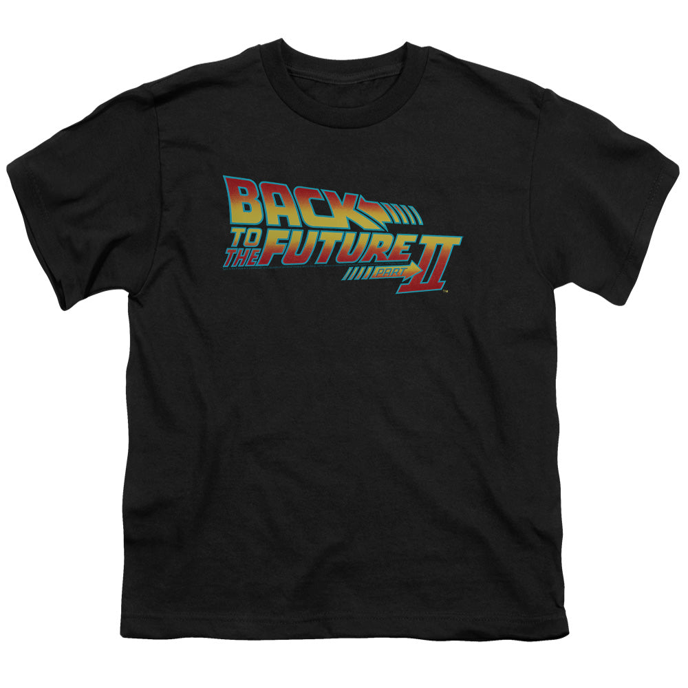 Back To The Future II Logo Kids Youth T Shirt Black Hoodie, Sweatshirt | CiraTrend.com