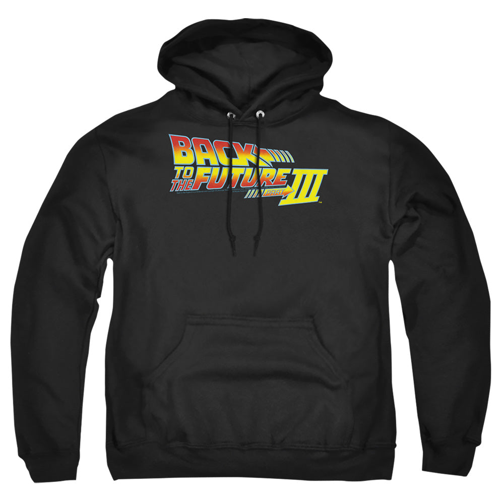 Back To The Future Iii Logo Mens Hoodie Black T-Shirts, Sweatshirt | CiraTrend.com (Image 3)
