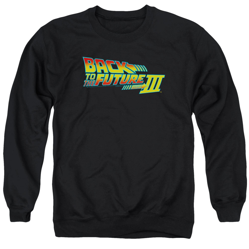 Back To The Future Iii Logo Mens Crewneck Sweatshirt Black T-Shirts, Hoodie | CiraTrend.com (Image 2)