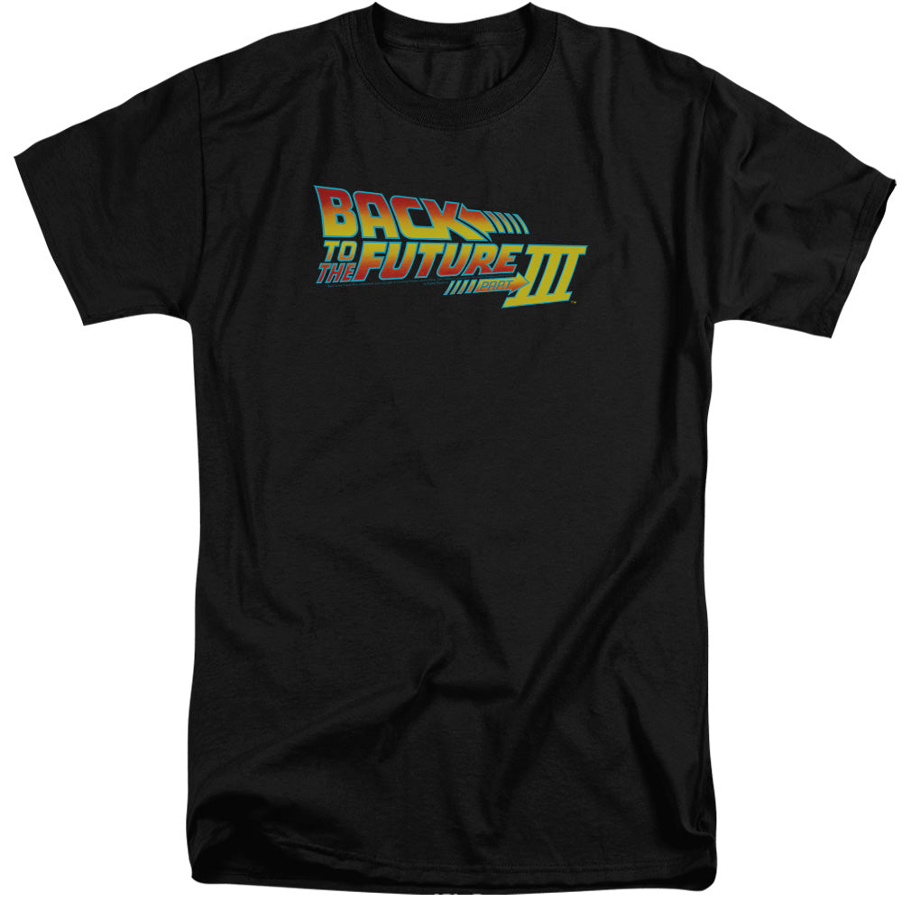 Back To The Future Iii Logo Mens Tall T Shirt Black Black Hoodie, Sweatshirt | CiraTrend.com