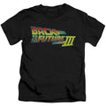 Back To The Future III Logo Juvenile Kids Youth T Shirt Black Hoodie, Sweatshirt | CiraTrend.com