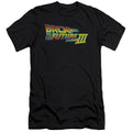 Back To The Future III Logo Slim Fit Mens T Shirt Black Hoodie, Sweatshirt | CiraTrend.com