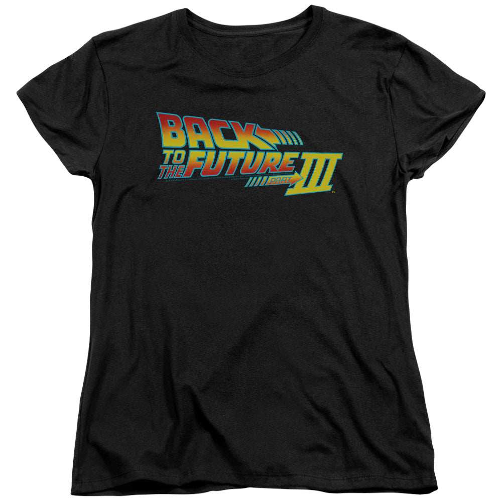 Back To The Future III Logo Womens T Shirt Black Hoodie, Sweatshirt | CiraTrend.com