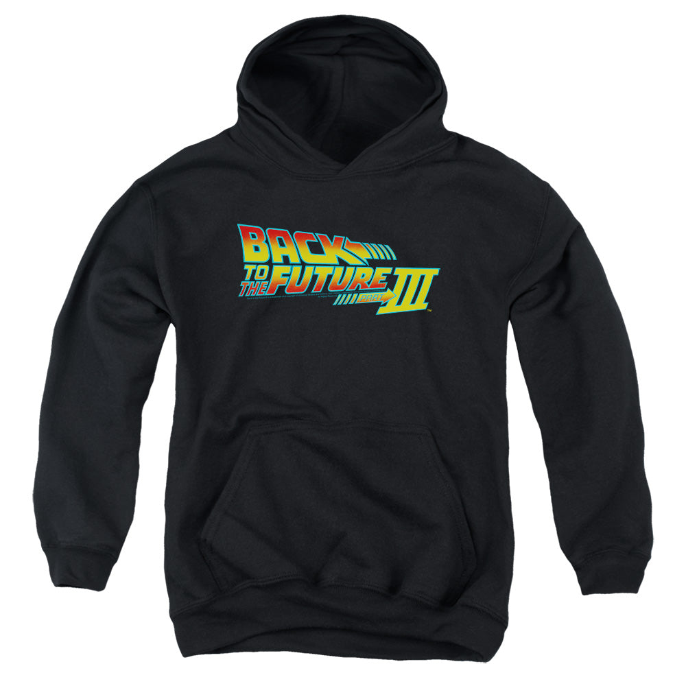 Back To The Future III Logo Kids Youth Hoodie Black T-Shirts, Sweatshirt | CiraTrend.com