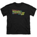 Back To The Future III Logo Kids Youth T Shirt Black Hoodie, Sweatshirt | CiraTrend.com