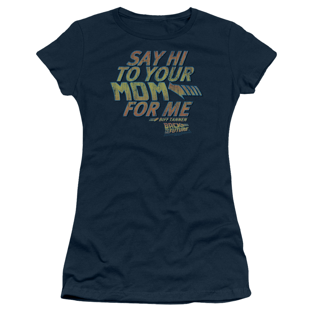 Back To The Future Say Hi - Juniors T-Shirt Hoodie, Sweatshirt | CiraTrend.com