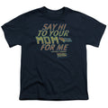 Back To The Future Say Hi Kids Youth T Shirt Navy Blue Hoodie, Sweatshirt | CiraTrend.com