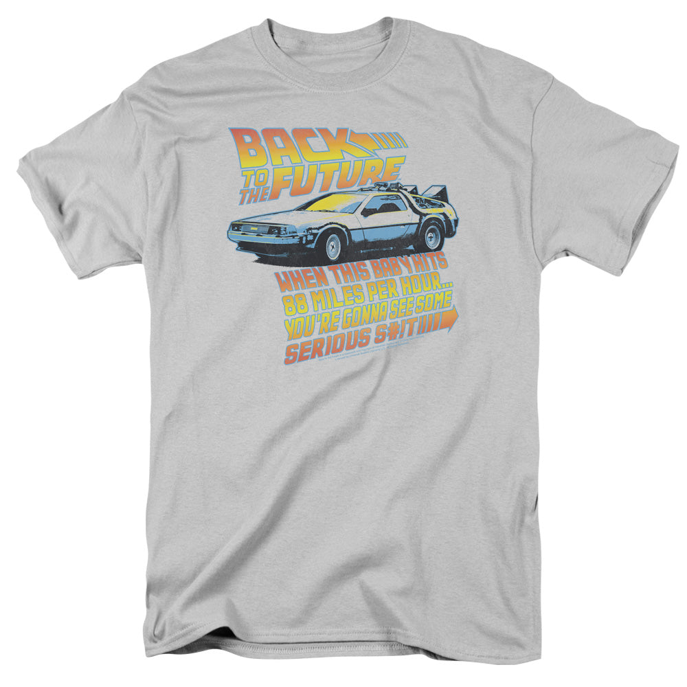 Back To The Future 88 Mph Mens T Shirt Silver Hoodie, Sweatshirt | CiraTrend.com