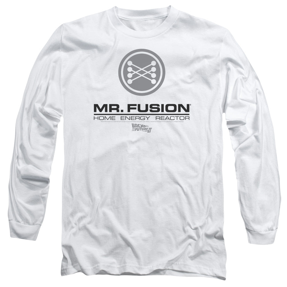 Back To The Future Ii Mr. Fusion Logo Mens Long Sleeve Shirt White White Hoodie, Sweatshirt | CiraTrend.com (Image 1)