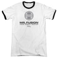 Back To The Future II Mr. Fusion Logo Heather Ringer Mens T Shirt White Hoodie, Sweatshirt | CiraTrend.com