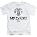Back To The Future II Mr. Fusion Logo Juvenile Kids Youth T Shirt White Hoodie, Sweatshirt | CiraTrend.com