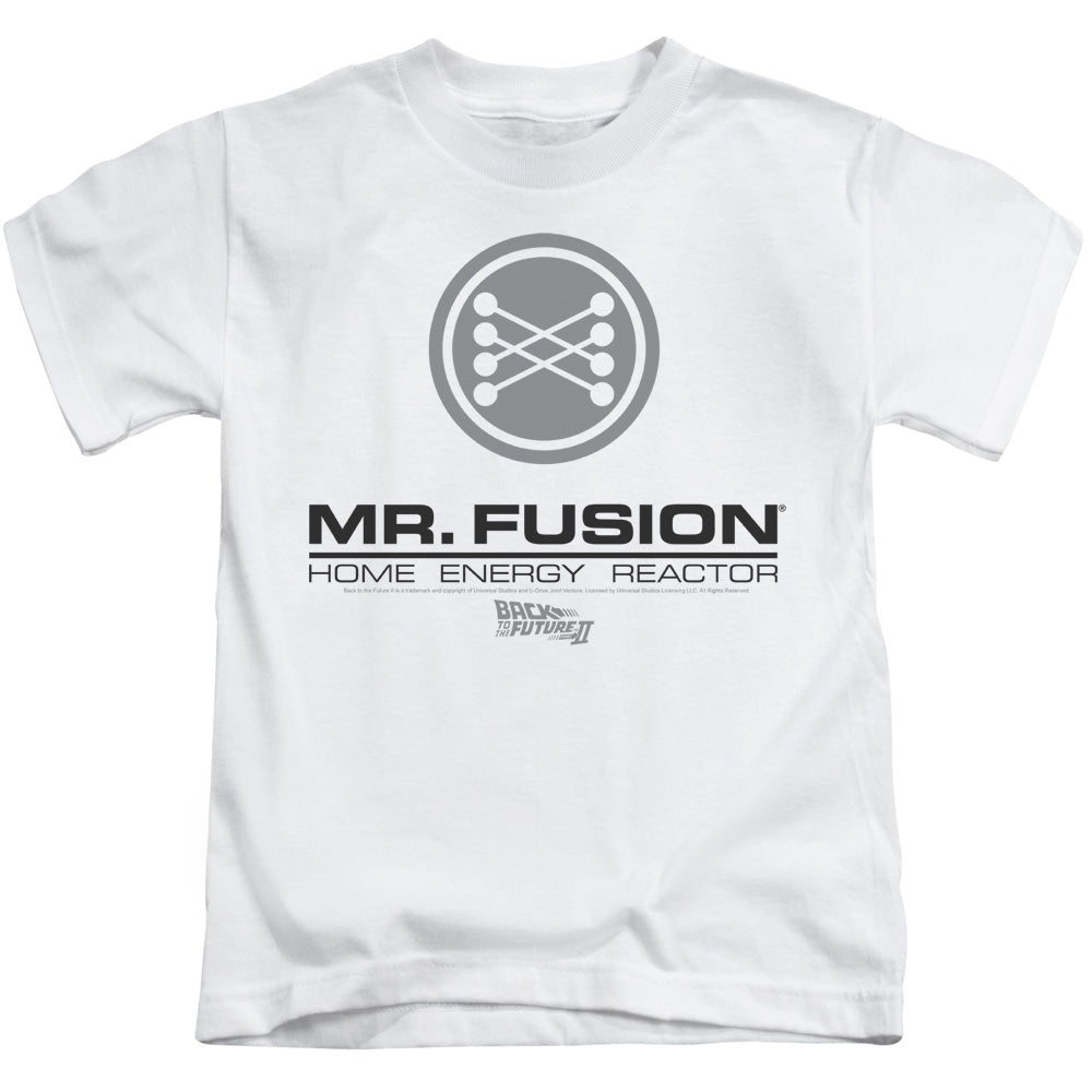 Back To The Future II Mr. Fusion Logo Juvenile Kids Youth T Shirt White Hoodie, Sweatshirt | CiraTrend.com
