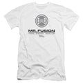 Back To The Future Ii Mr. Fusion Logo Premium Bella Canvas Slim Fit Mens T Shirt White Hoodie, Sweatshirt (Image 1)
