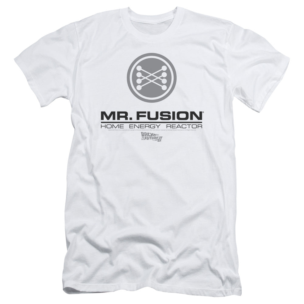 Back To The Future II Mr. Fusion Logo Slim Fit Mens T Shirt White Hoodie, Sweatshirt | CiraTrend.com