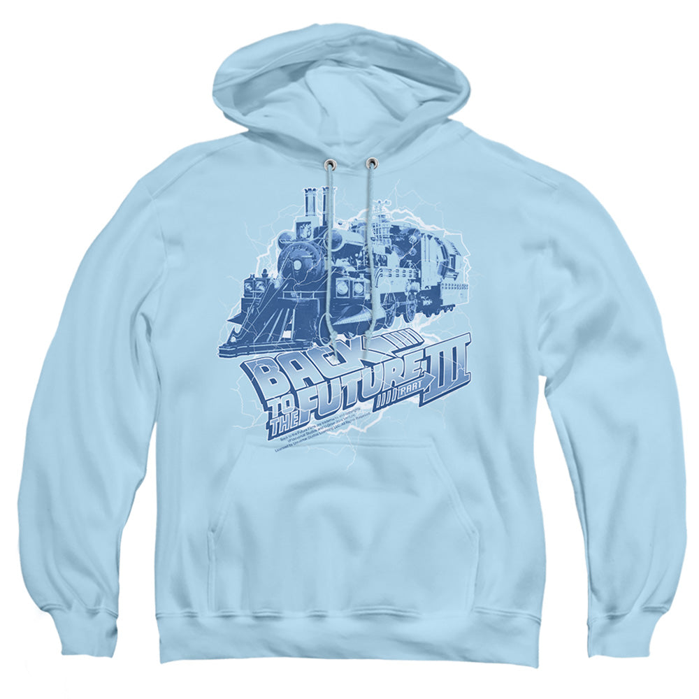 Back To The Future Iii Time Train Mens Hoodie Light Blue T-Shirts, Sweatshirt | CiraTrend.com (Image 2)