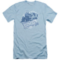 Back To The Future III Time Train Slim Fit Mens T Shirt Light Blue Hoodie, Sweatshirt | CiraTrend.com