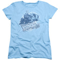 Back To The Future III Time Train Womens T Shirt Light Blue Hoodie, Sweatshirt | CiraTrend.com