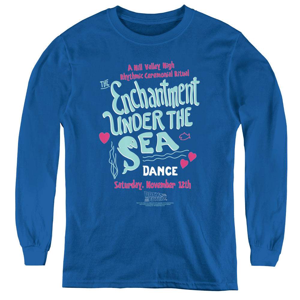 Back To The Future III Under The Sea Long Sleeve Kids Youth T Shirt Royal Blue Hoodie, Sweatshirt | CiraTrend.com