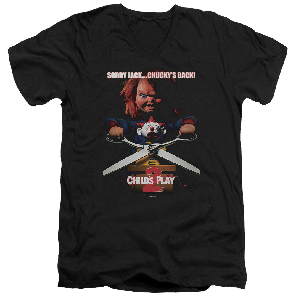 Child's Play Chuckys Back - Men's V-Neck T-Shirt Hoodie, Sweatshirt | CiraTrend.com