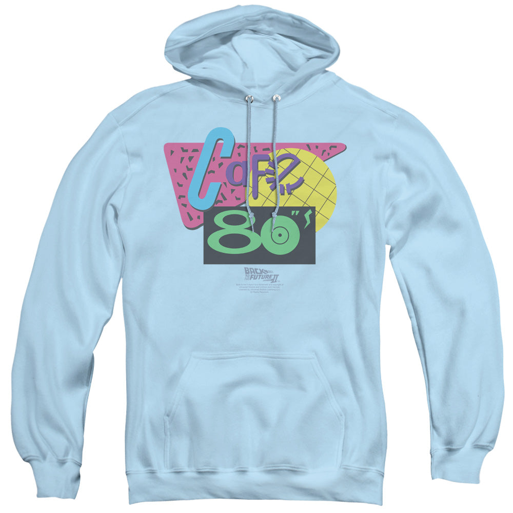 Back To The Future Ii Cafe 80S Mens Hoodie Light Blue T-Shirts, Sweatshirt | CiraTrend.com (Image 1)