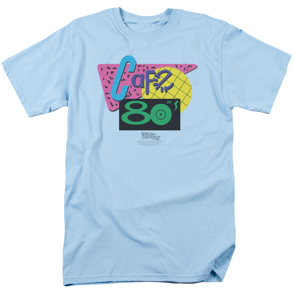 Back To The Future Ii Cafe 80S Mens T Shirt Light Blue Hoodie, Sweatshirt | CiraTrend.com