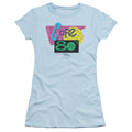 Back To The Future II Cafe 80s Junior Sheer Cap Sleeve Womens T Shirt Light Blue Hoodie, Sweatshirt | CiraTrend.com
