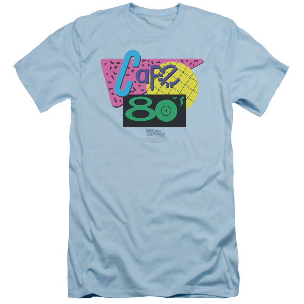 Back to the Future Trilogy Cafe 80S - Men's Slim Fit T-Shirt Hoodie, Sweatshirt | CiraTrend.com
