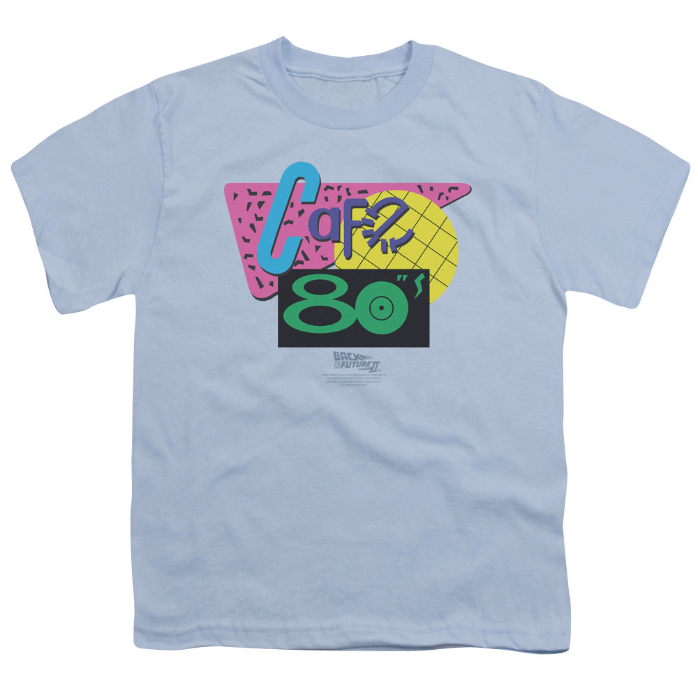Back To The Future II Cafe 80s Kids Youth T Shirt Light Blue Hoodie, Sweatshirt | CiraTrend.com
