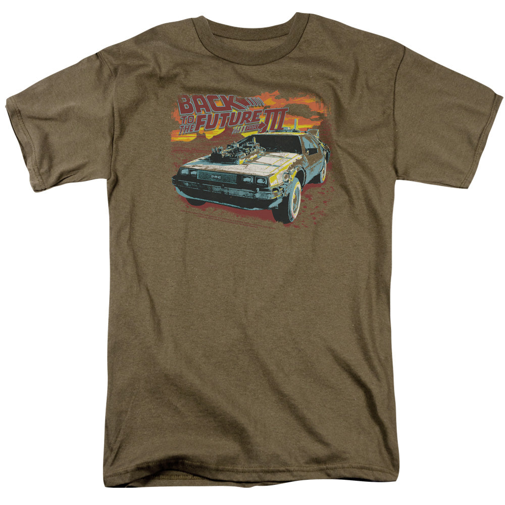 Back To The Future Iii Wild West Mens T Shirt Safari Green Safari Green Hoodie, Sweatshirt | CiraTrend.com