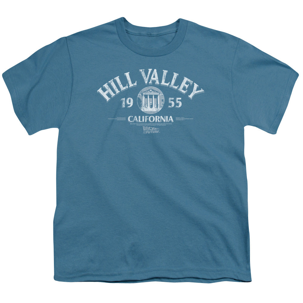 Back To The Future Hill Valley 1955 Kids Youth T Shirt Slate Hoodie, Sweatshirt | CiraTrend.com