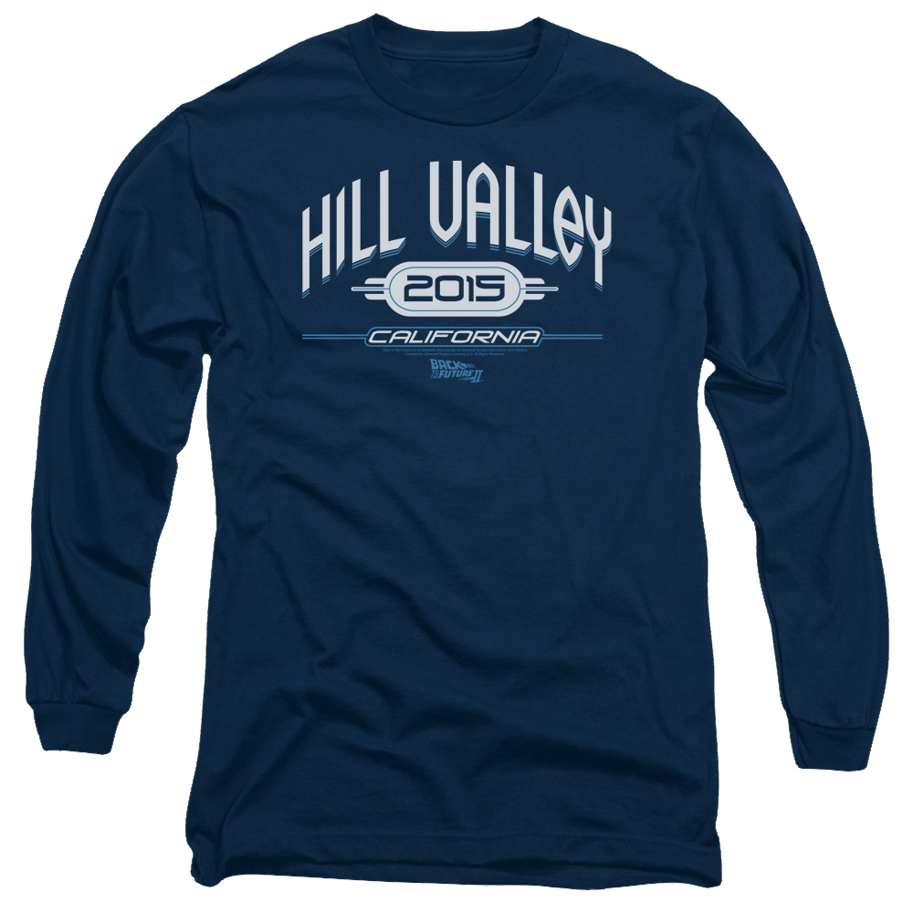 Back to the Future Trilogy Hill Valley 2015 - Men's Long Sleeve T-Shirt Hoodie, Sweatshirt | CiraTrend.com