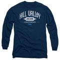 Back To The Future II Hill Valley 2015 Mens Long Sleeve Shirt Navy Blue Hoodie, Sweatshirt | CiraTrend.com