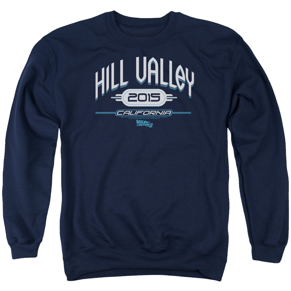 Back to the Future Trilogy Hill Valley 2015 - Men's Crewneck Sweatshirt T-Shirts, Hoodie | CiraTrend.com