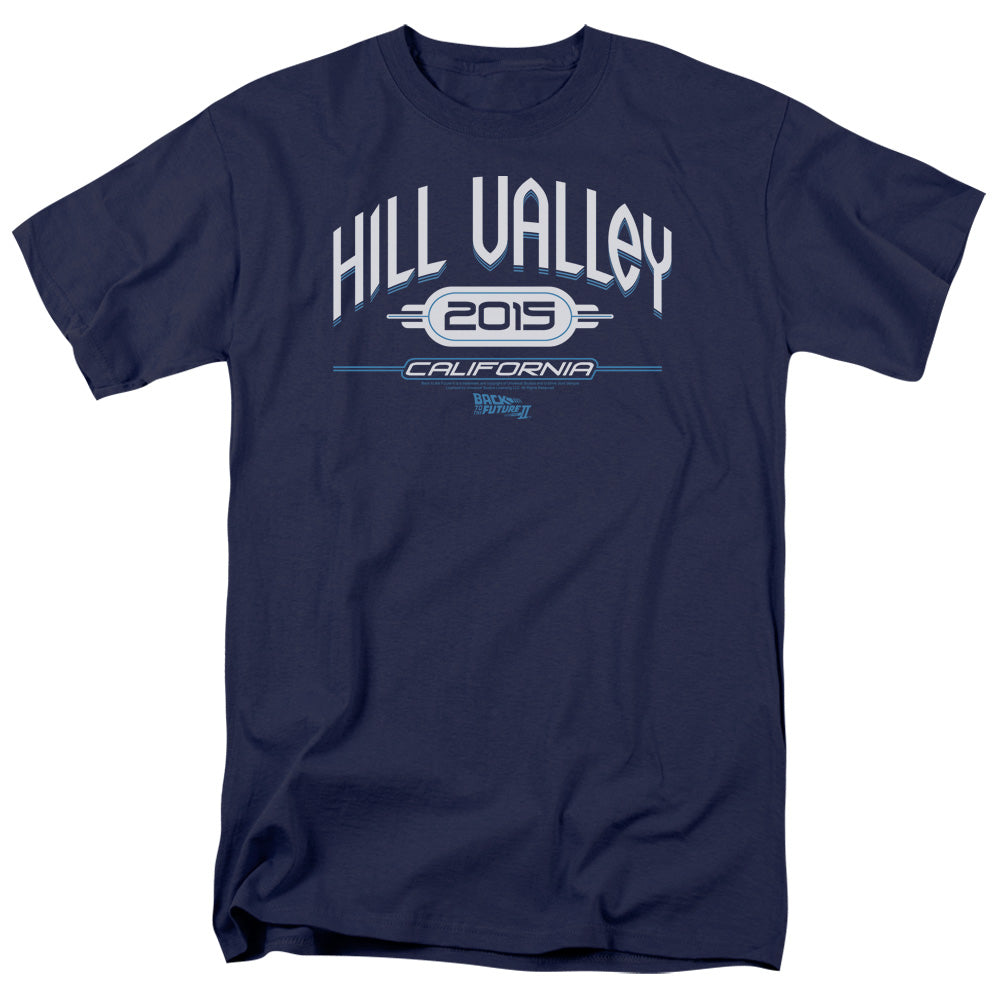 Back To The Future II Hill Valley 2015 Mens T Shirt Navy Blue Hoodie, Sweatshirt | CiraTrend.com